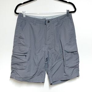 NWOT REI Nylon Sahara Bermuda Cargo Shorts Womens 9" Outdoor Hiking Grey Sz 8